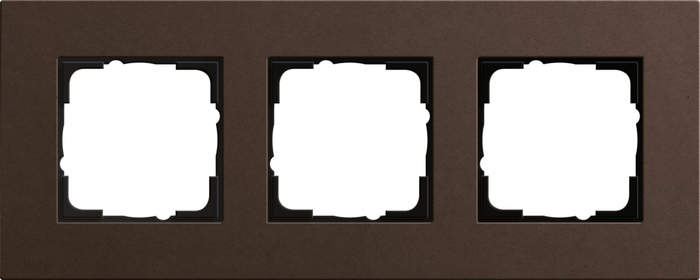 Gira Esprit Рамка тройная MPx коричневый, арт. 0213223