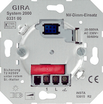Gira funkbus Универсальный светорегулятор для НВ ламп 500 ВА, арт. 033100