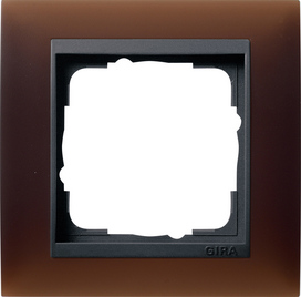 Gira event opaque полупрозрачный коричневый/антрацит Рамка 1-я, арт. 021113
