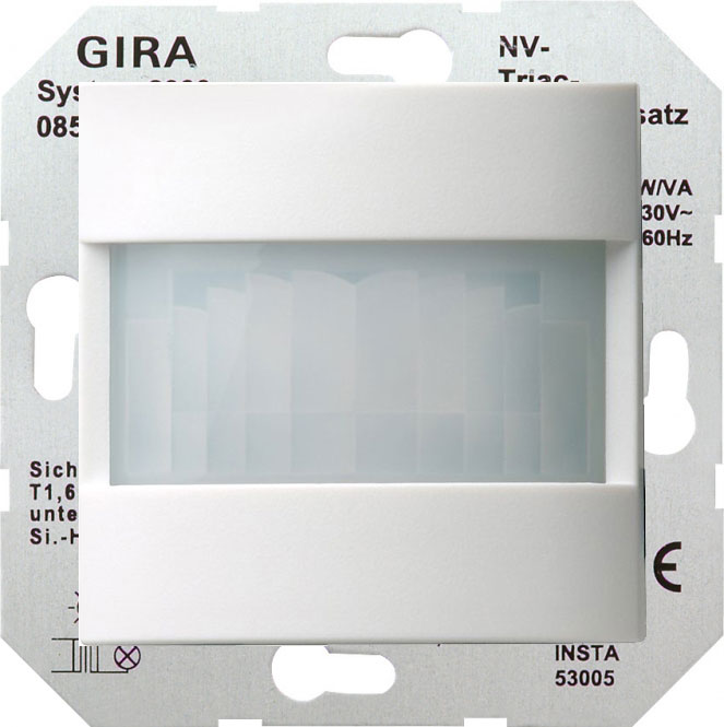 Gira System 55 белый гл. Датчик движения Н=1.10 м Комфорт (универс.)