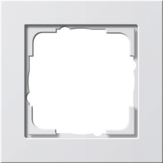 Gira E2 глянцевый белый Рамка 1-я, арт. 021129