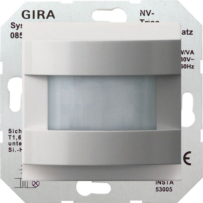 Gira F100 белый гл. Датчик движения Н=1.10 м Комфорт (универс.)