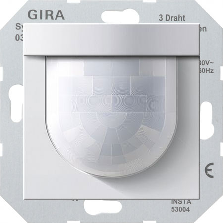 Gira F100 белый гл. Датчик движения Н=2.20 м Стандарт (универс.)