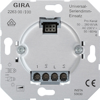 Gira funkbus Универсальный светорегулятор, двухканальный, арт. 226300