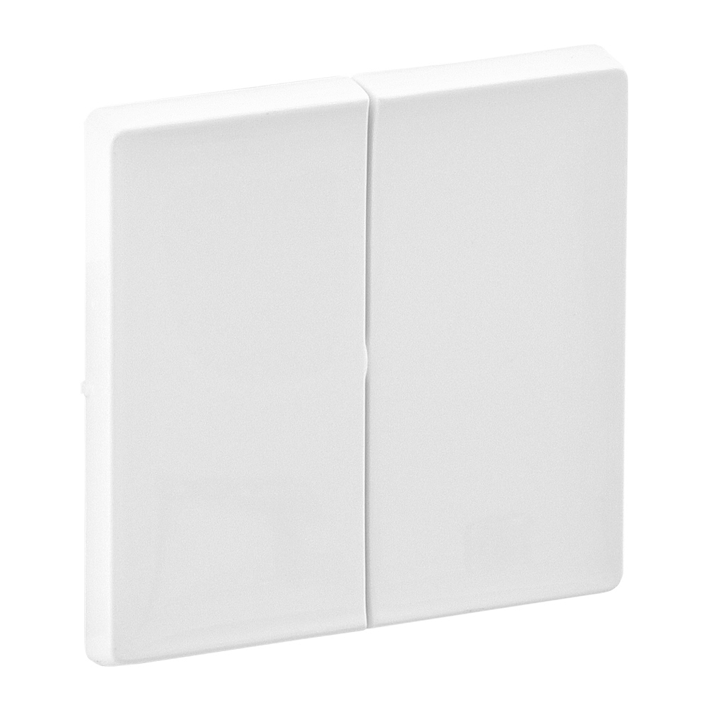 L755020 Valena LIFE.Лицевая панель для двухклавишного выключателя.Белая, арт. 755020