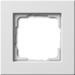 Gira E22 глянцевый белый Рамка 1-я, арт. 0211201