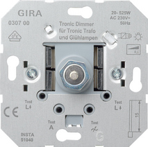 Gira мех. Троник-диммер для НВ ламп с электронным трансформатором 525W, арт. 030700