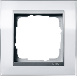 Gira Event Clear белый/алюминий Рамка 1-я, арт. 0211726