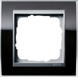 Gira Event Clear черный/алюминий Рамка 1-я, арт. 0211736