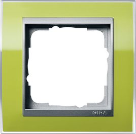 Gira Event Clear зеленый/алюминий Рамка 1-я, арт. 0211746
